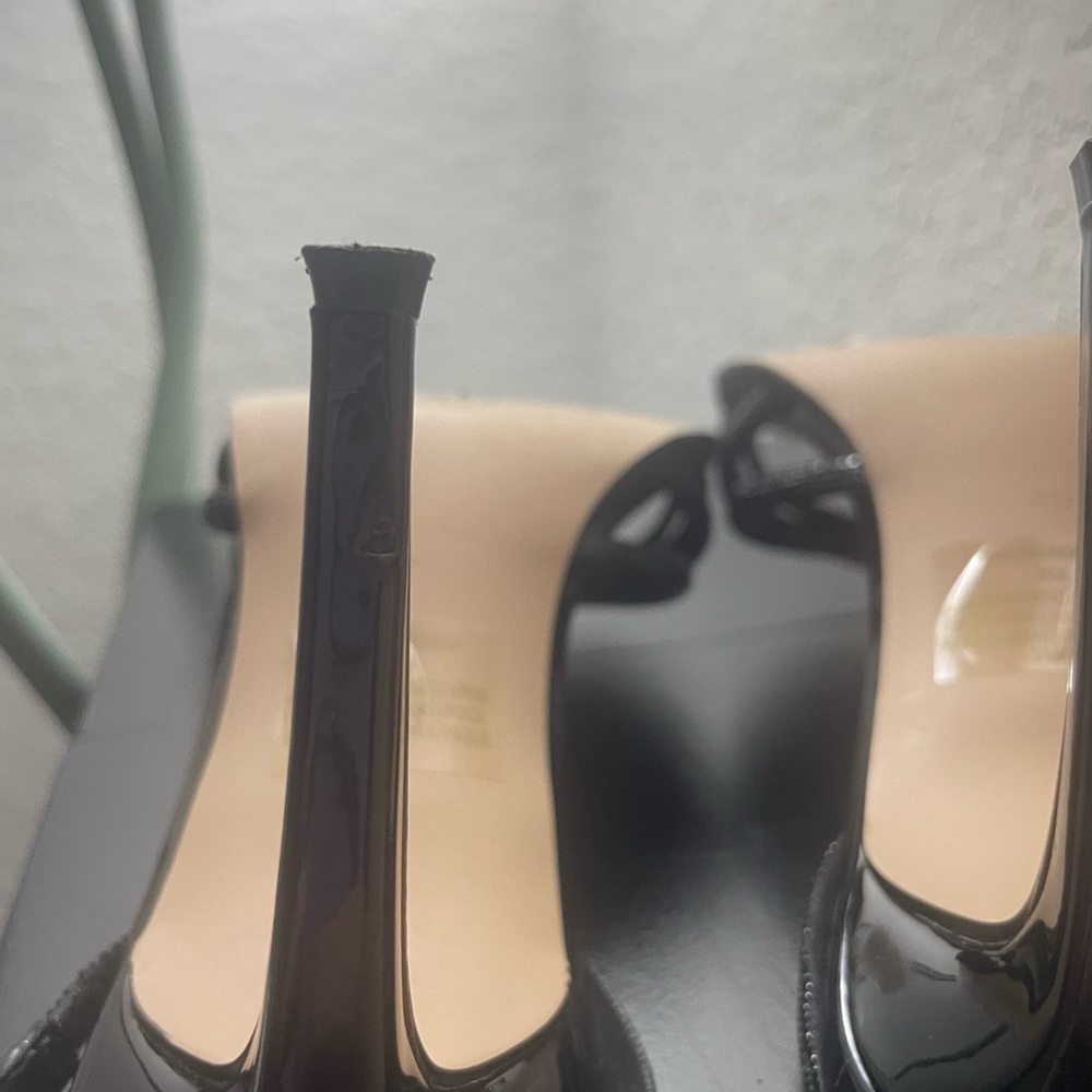 Black Steve Madden Slingback Heels - Picture 5 of 5
